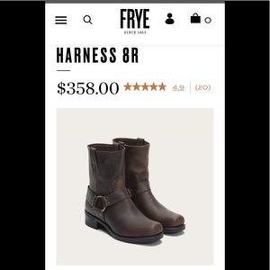 Frye Men’s Harness 8R boots